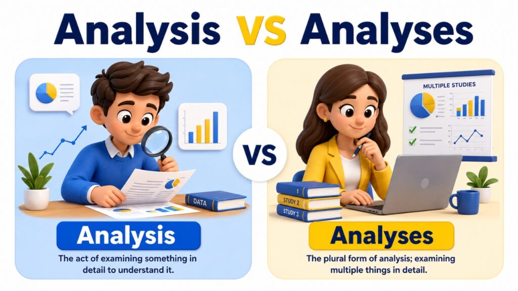 Analysis vs Analyses