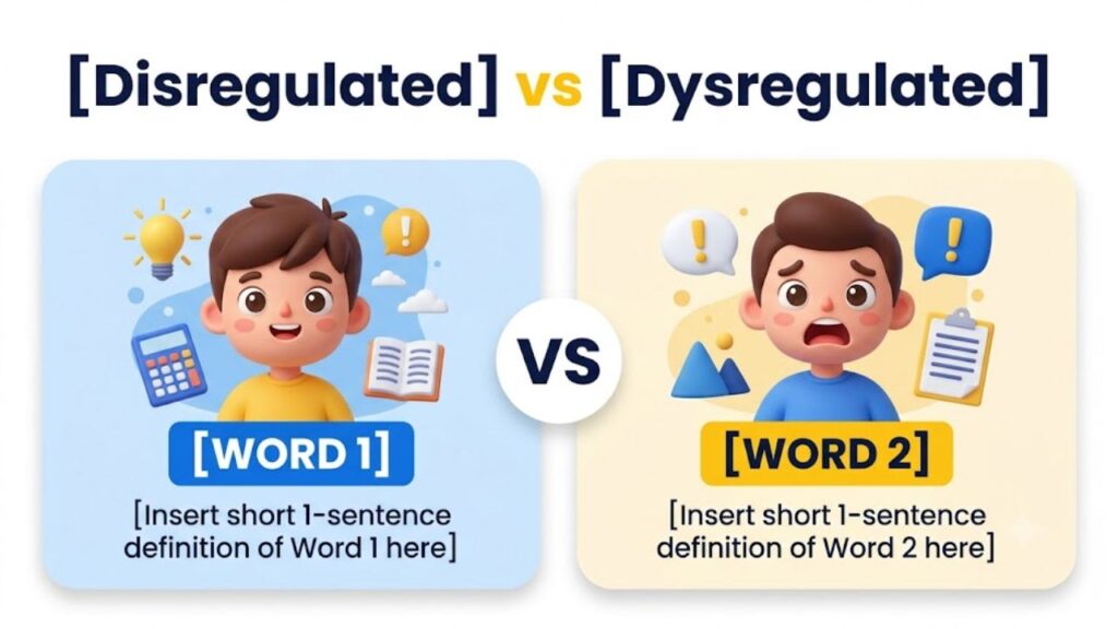 Disregulated or Dysregulated