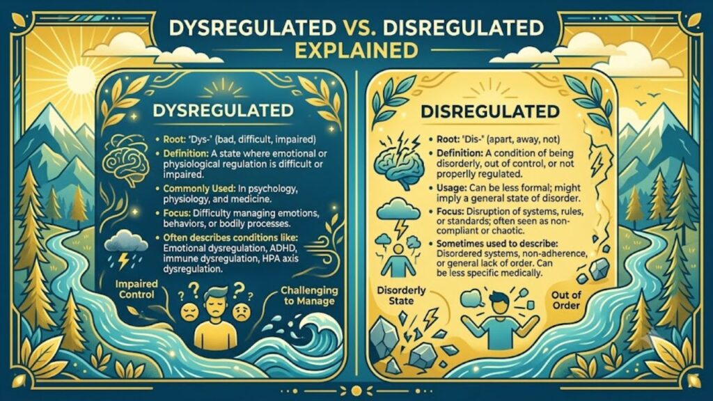 Dysregulated vs Disregulated Explained
