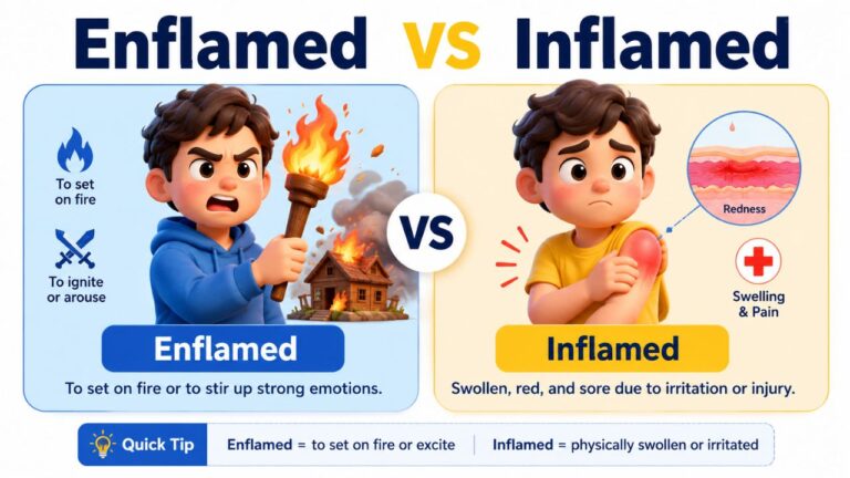 Enflamed vs Inflamed