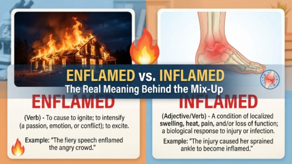 Enflamed vs Inflamed