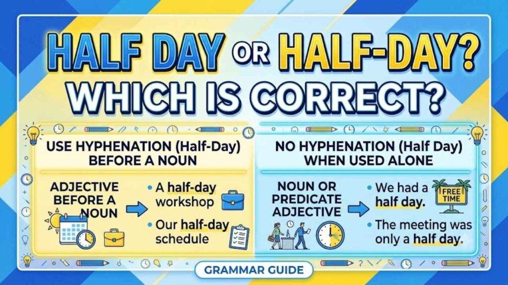 Half Day or Half-Day