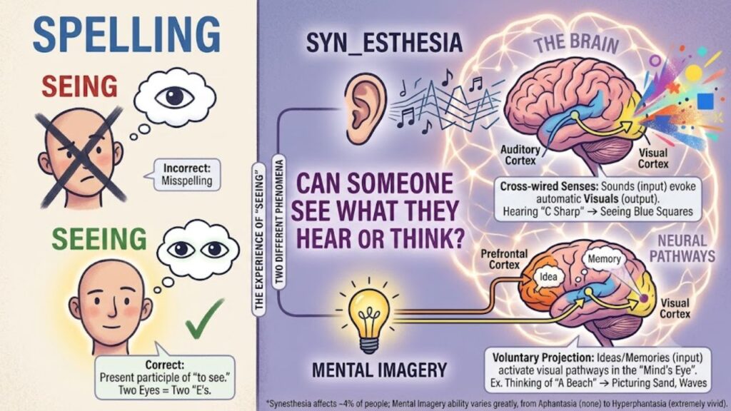 Seing Vs Seeing: Can Someone See What They Hear Or Think?