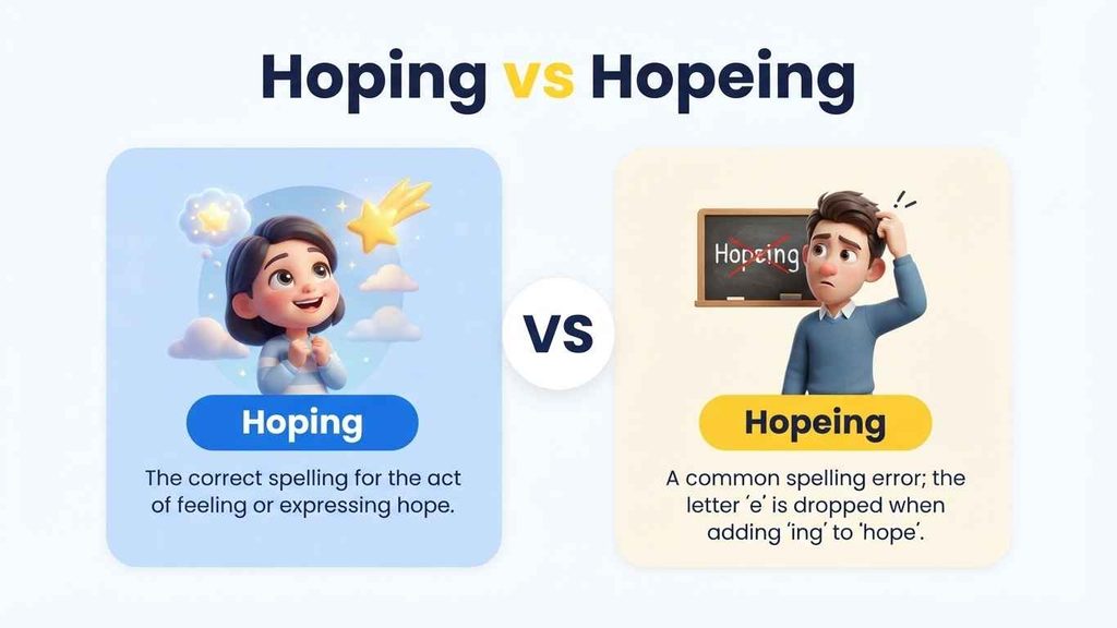 hoping or hopeing