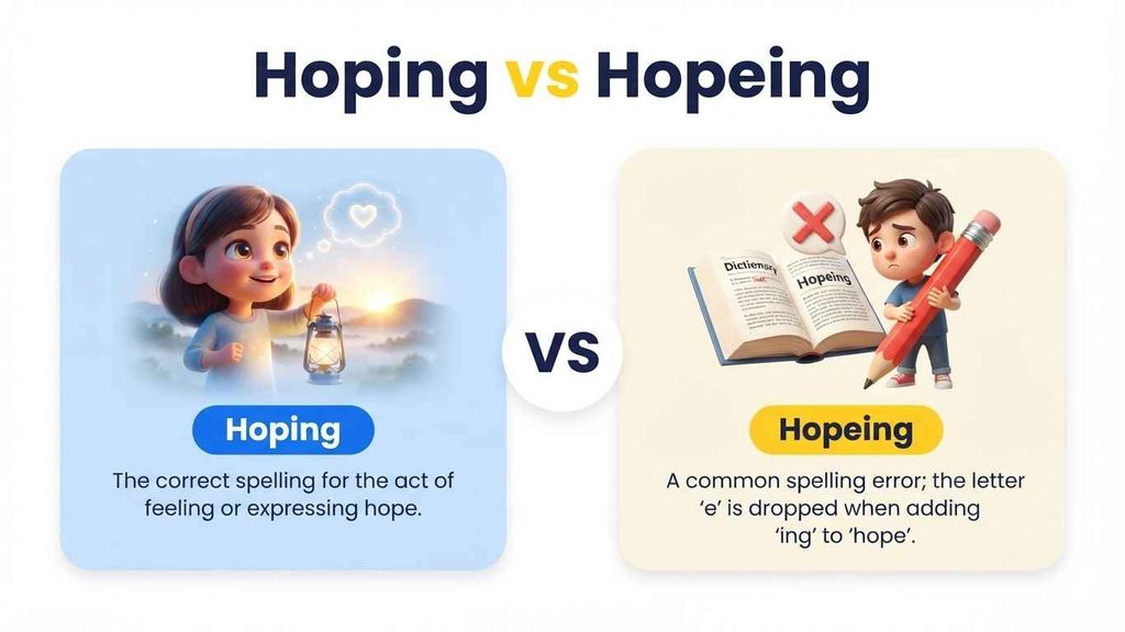 hoping or hopeing