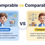 Comprable or Comparable? 2 Correct Spelling, Meaning & Rules