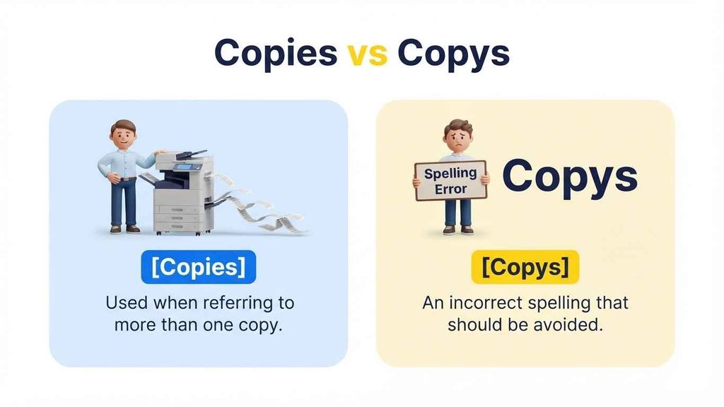 Plural of Copy