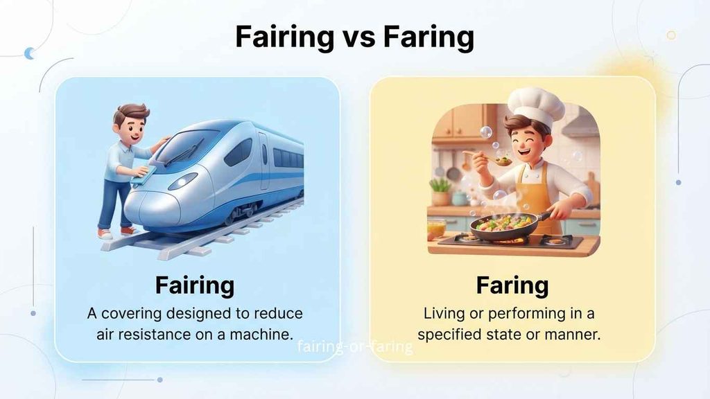 Fairing or Faring? 2 Easy & Surprising Usage Differences