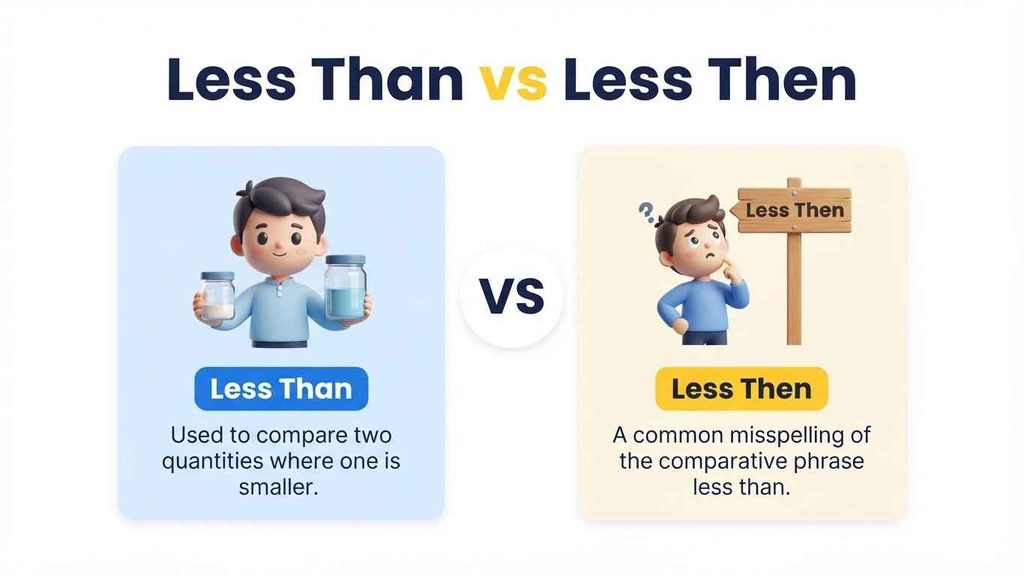 less than