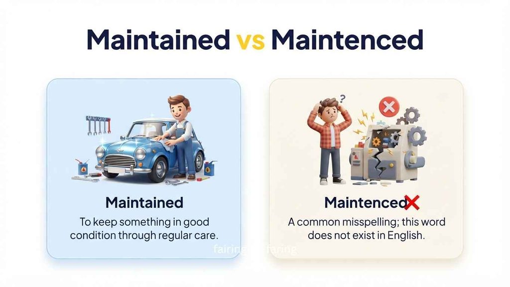 Maintenced Meaning: 2 Easy Rules to Use It Correctly
