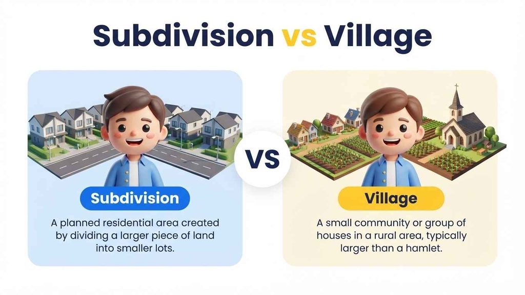Subdivision vs. Village